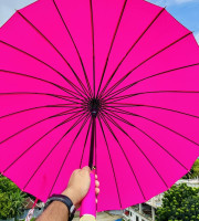 Premium 24 Ribs Umbrella (Pink)