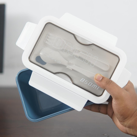 School Tiffin Box blue