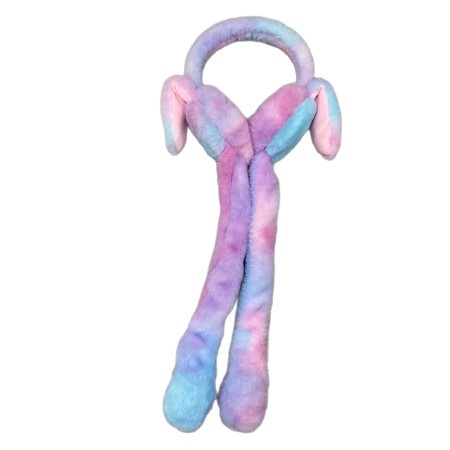 Cute Rainbow Bunny Ear Hair Band