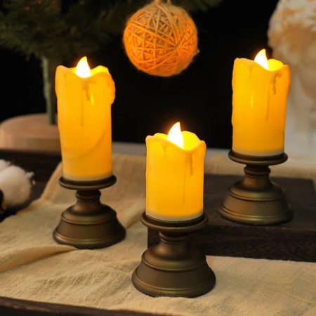 LED Flameless Candle Set 3 Pcs