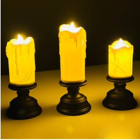 LED Flameless Candle Set 3 Pcs